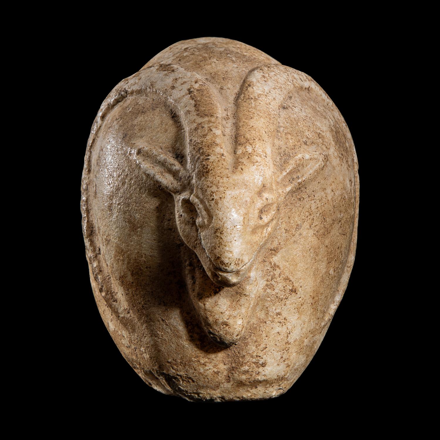 A Central Asian Alabaster Mouflon