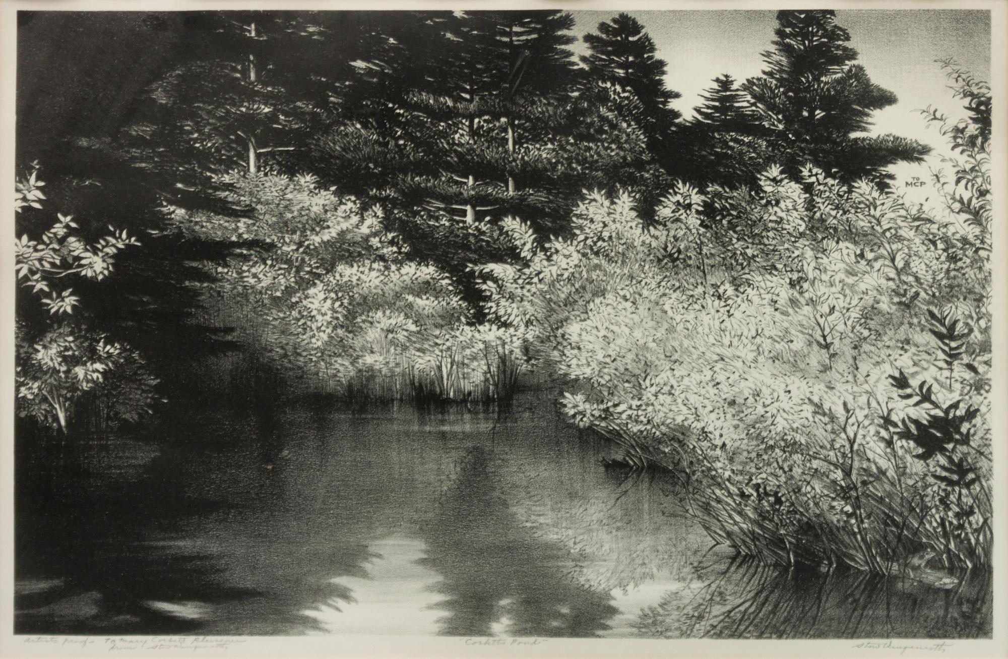 A group of six prints of Port Clyde, Maine ( Fog Bell; Corbett's Pond , 1965; Ebb Tide , 1944; Harbor at Port Clyde , 1939; Marshall's Point , 1939; Tower Door, Marshall Point Lighthouse , 1954)