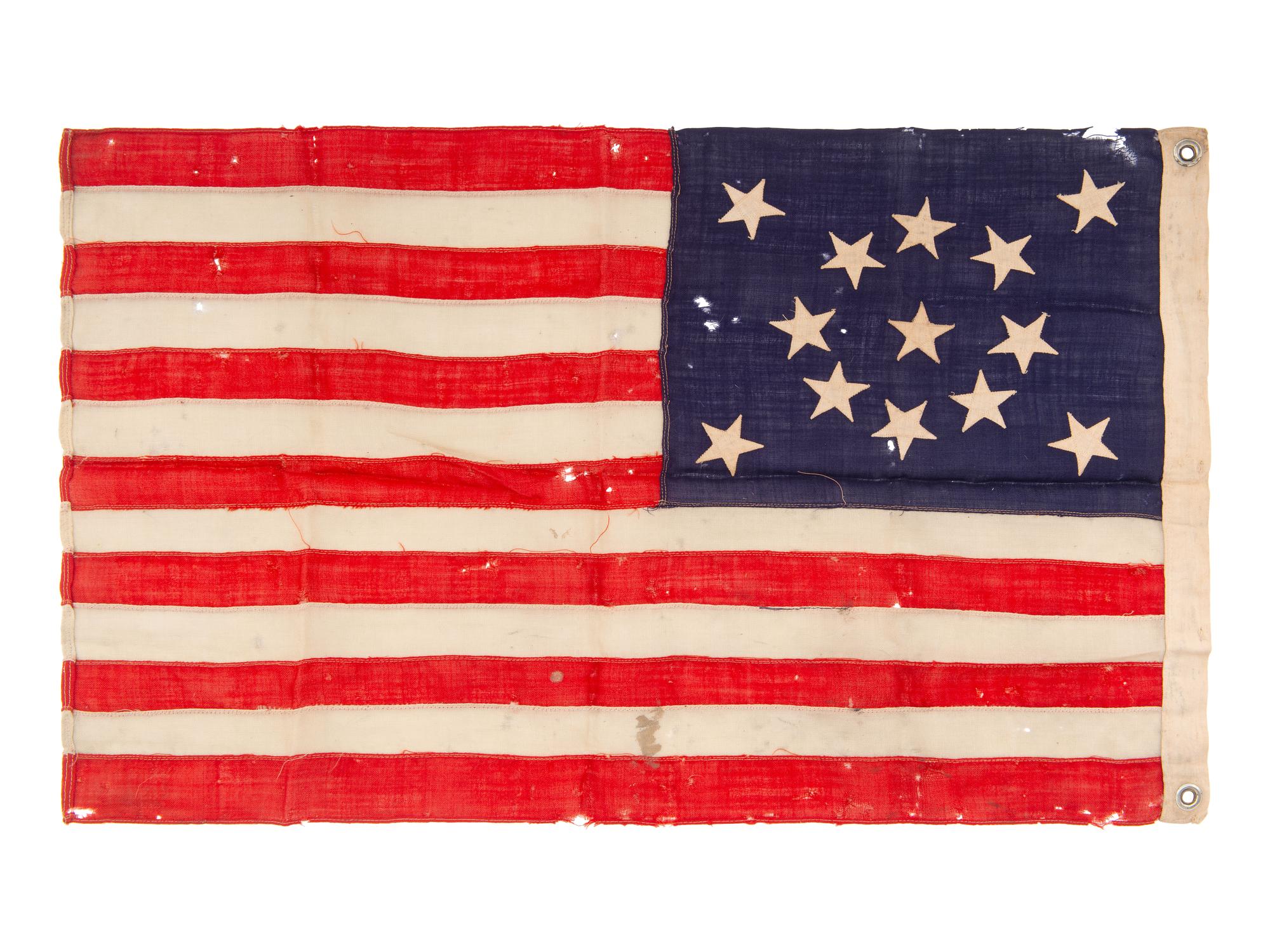 [FLAGS]. 13-star American flag. Ca late 19th-early 20th century.