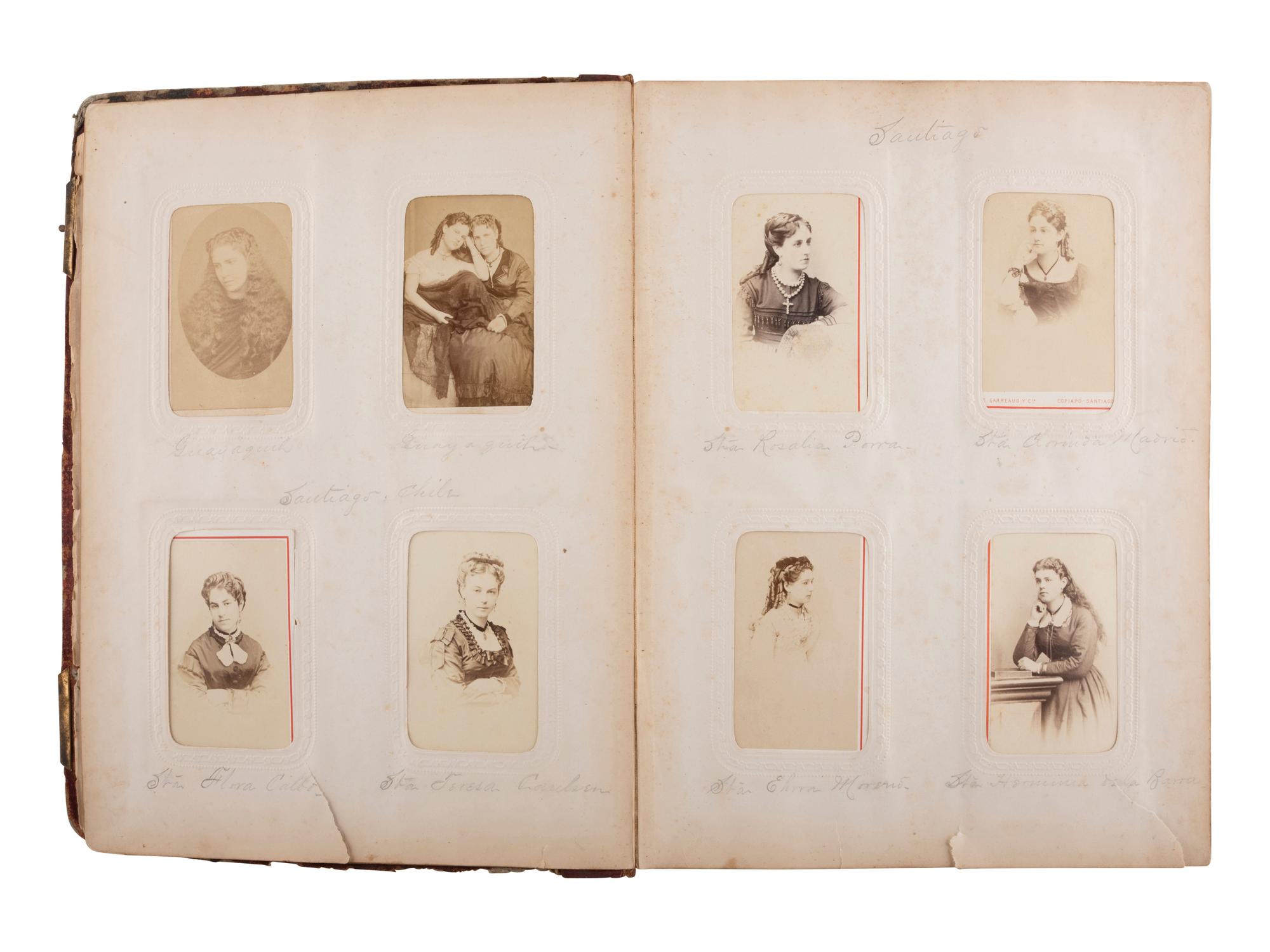 [CIVIL WAR] 2 CDV albums cont. portraits of soldiers, naval subjects, and North and South Americans.