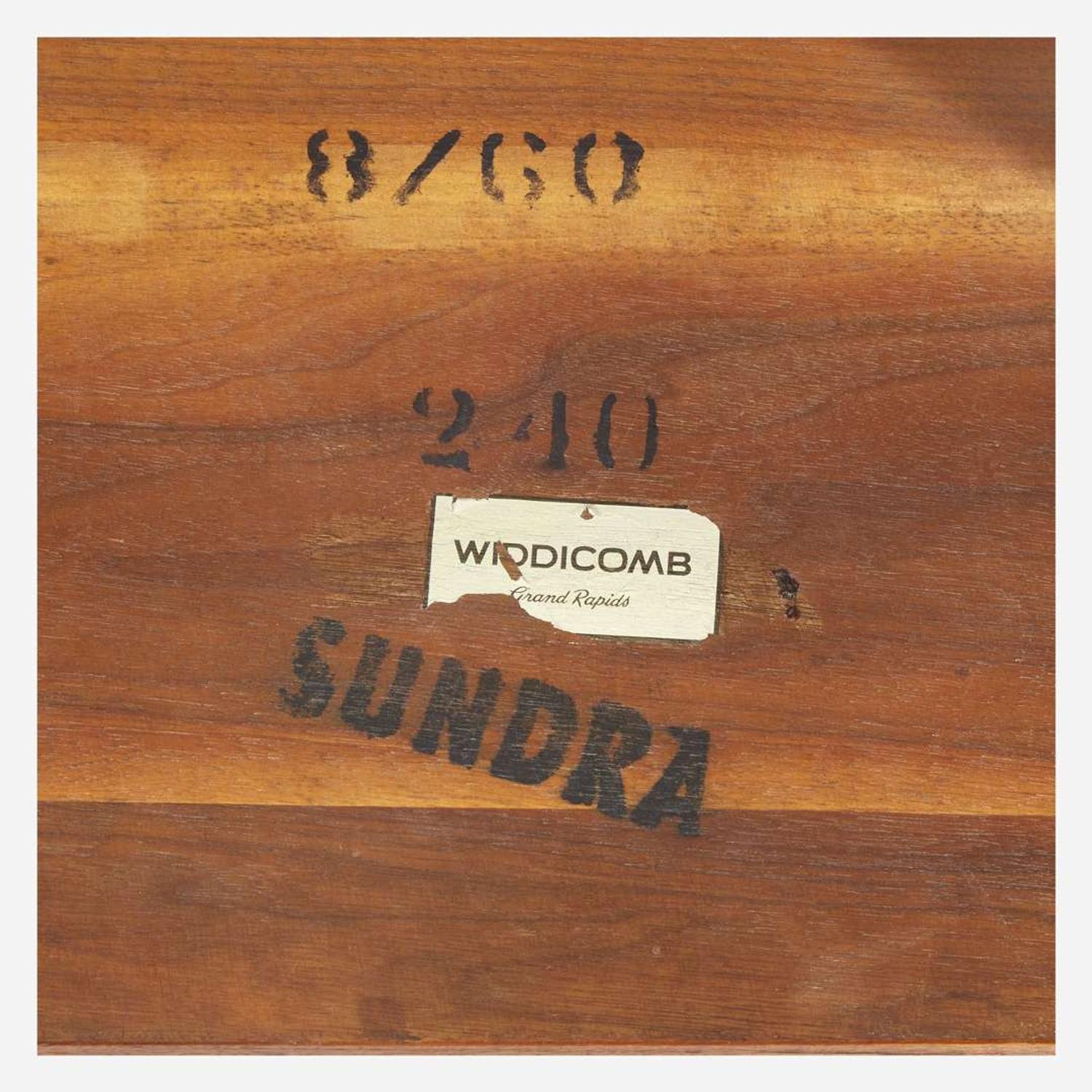 George Nakashima (American, 1905-1990) "Origins" Side Table, Model No. 240, Widdicomb, Grand Rapids, Michigan, circa 1960