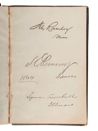 [LINCOLN, Abraham (1809-1865), DOUGLASS, Frederick (ca 1818-1895), and others - AUTOGRAPH ALBUM].
