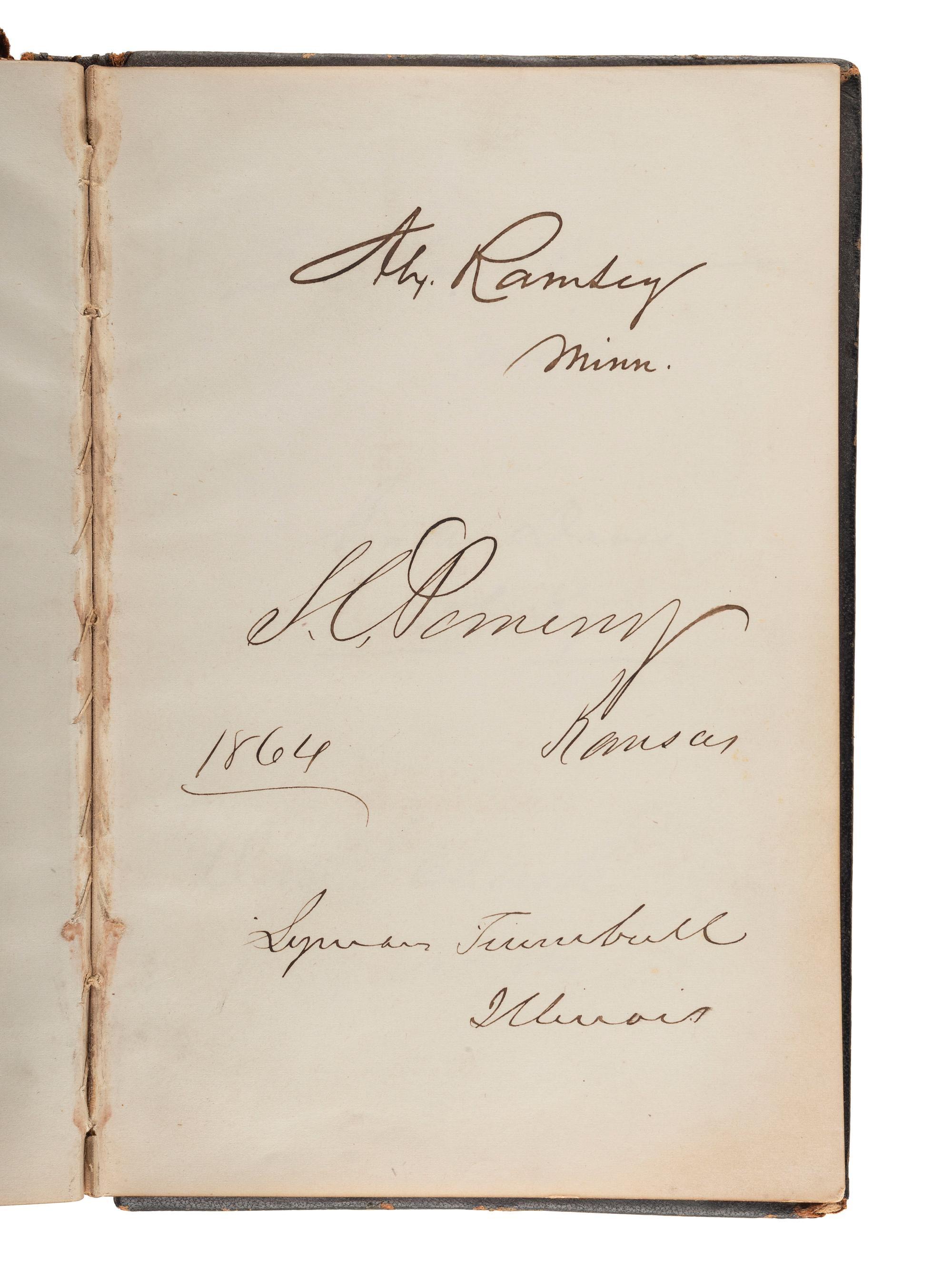 [LINCOLN, Abraham (1809-1865), DOUGLASS, Frederick (ca 1818-1895), and others - AUTOGRAPH ALBUM].
