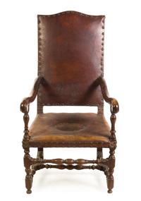 A William and Mary Laburnum Armchair Height 48 inches. — 17TH/18TH CENTURY