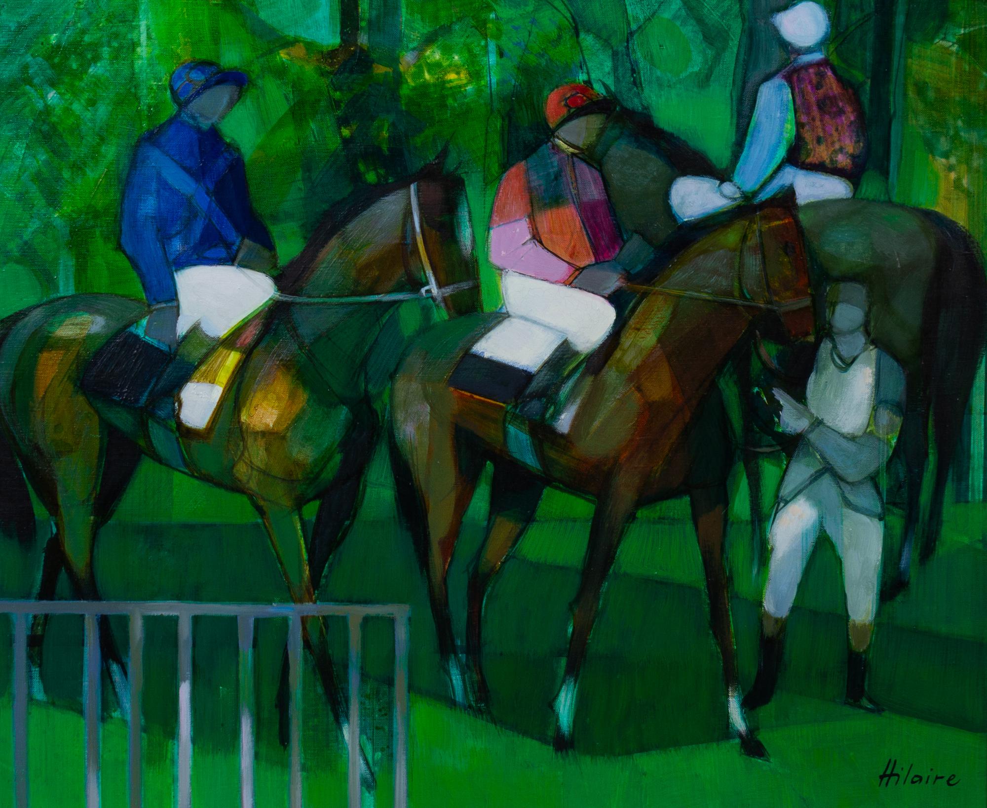 Camille Hilaire, (French, 1916-2004), Horses and Riders