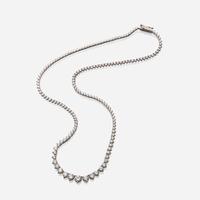 A diamond and eighteen karat gold rivière necklace