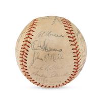 A 1949 Hollywood Stars Team Signed Autograph Baseball