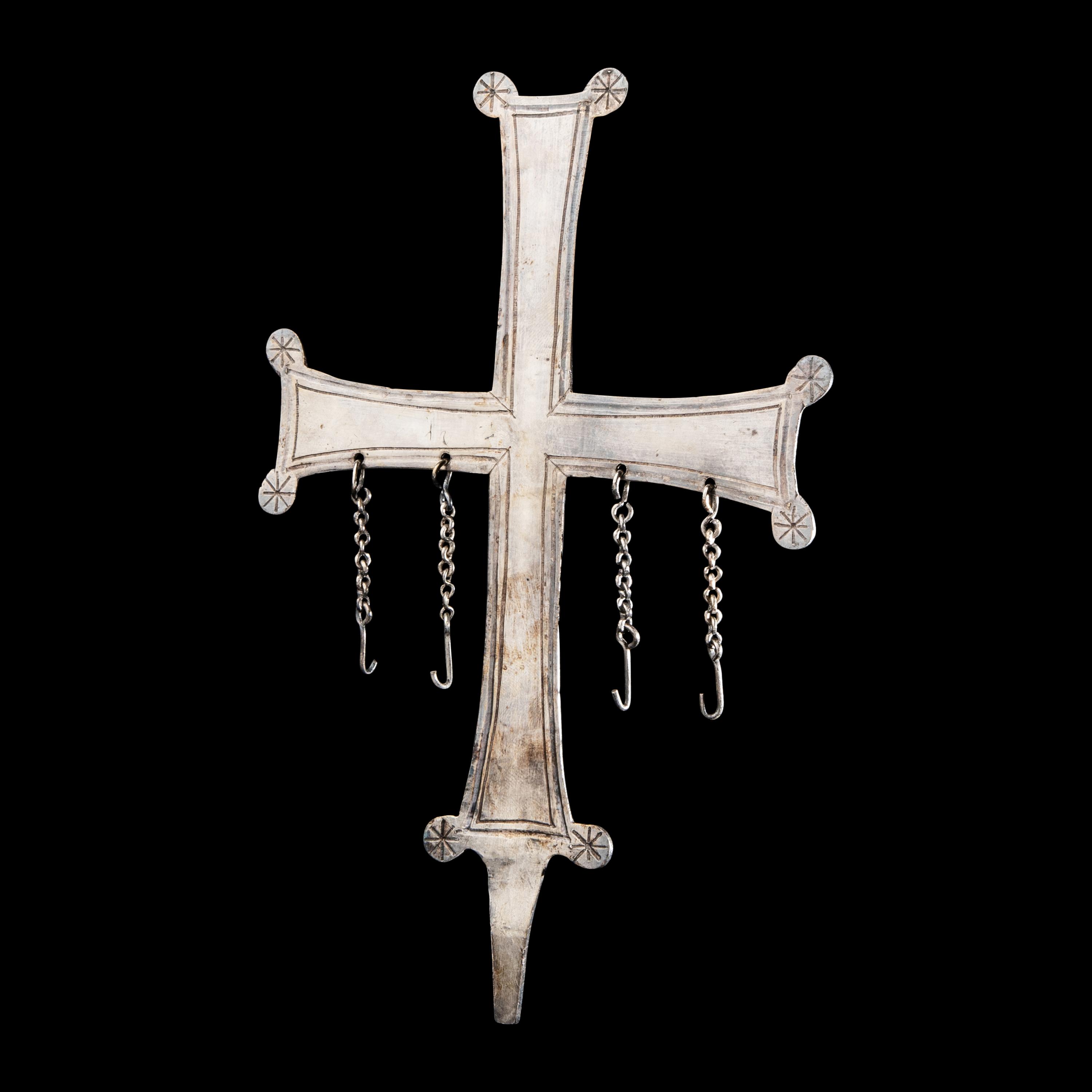 A Byzantine Silver Processional Cross
