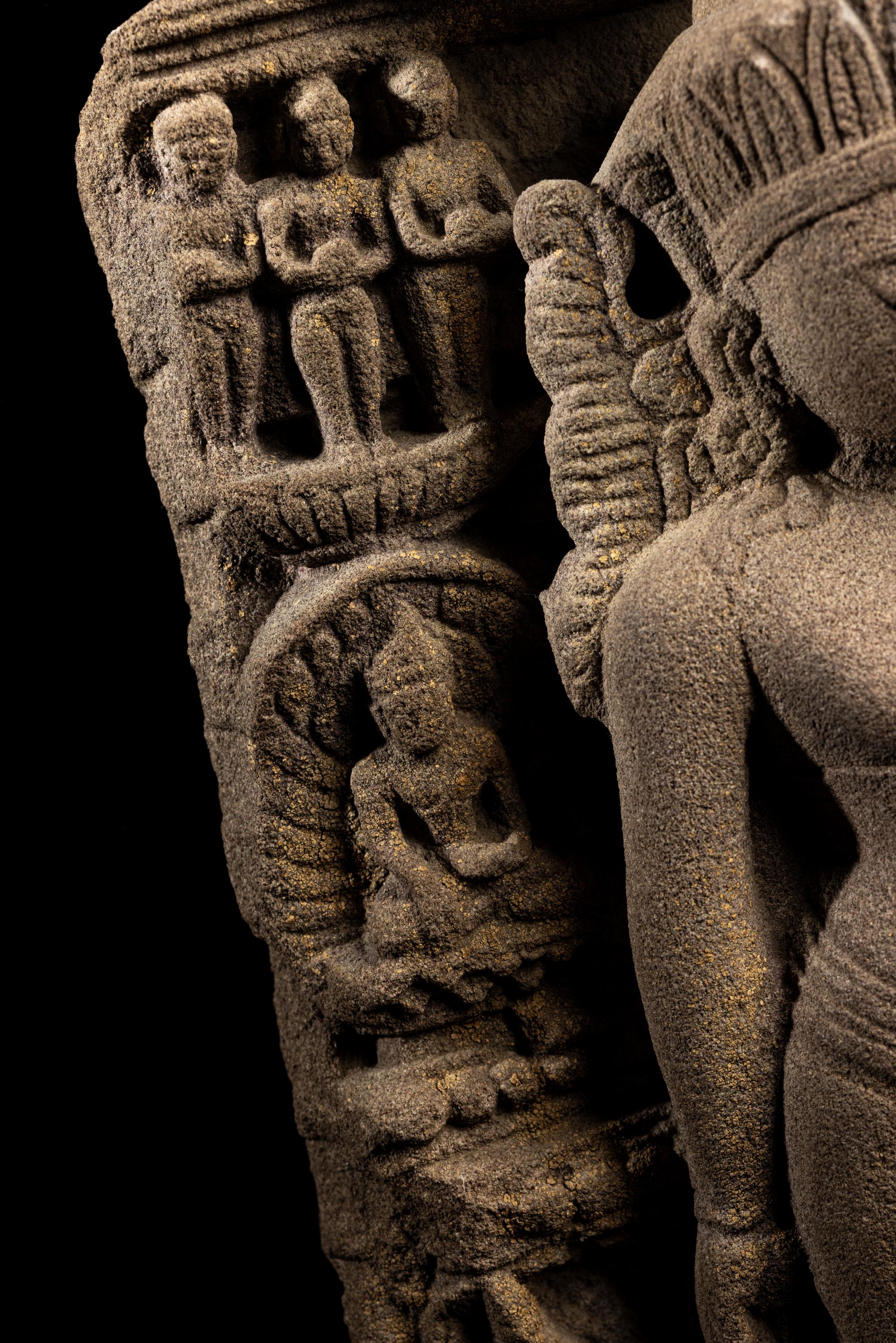 A Khmer Sandstone 'Bodhisattva' Carving