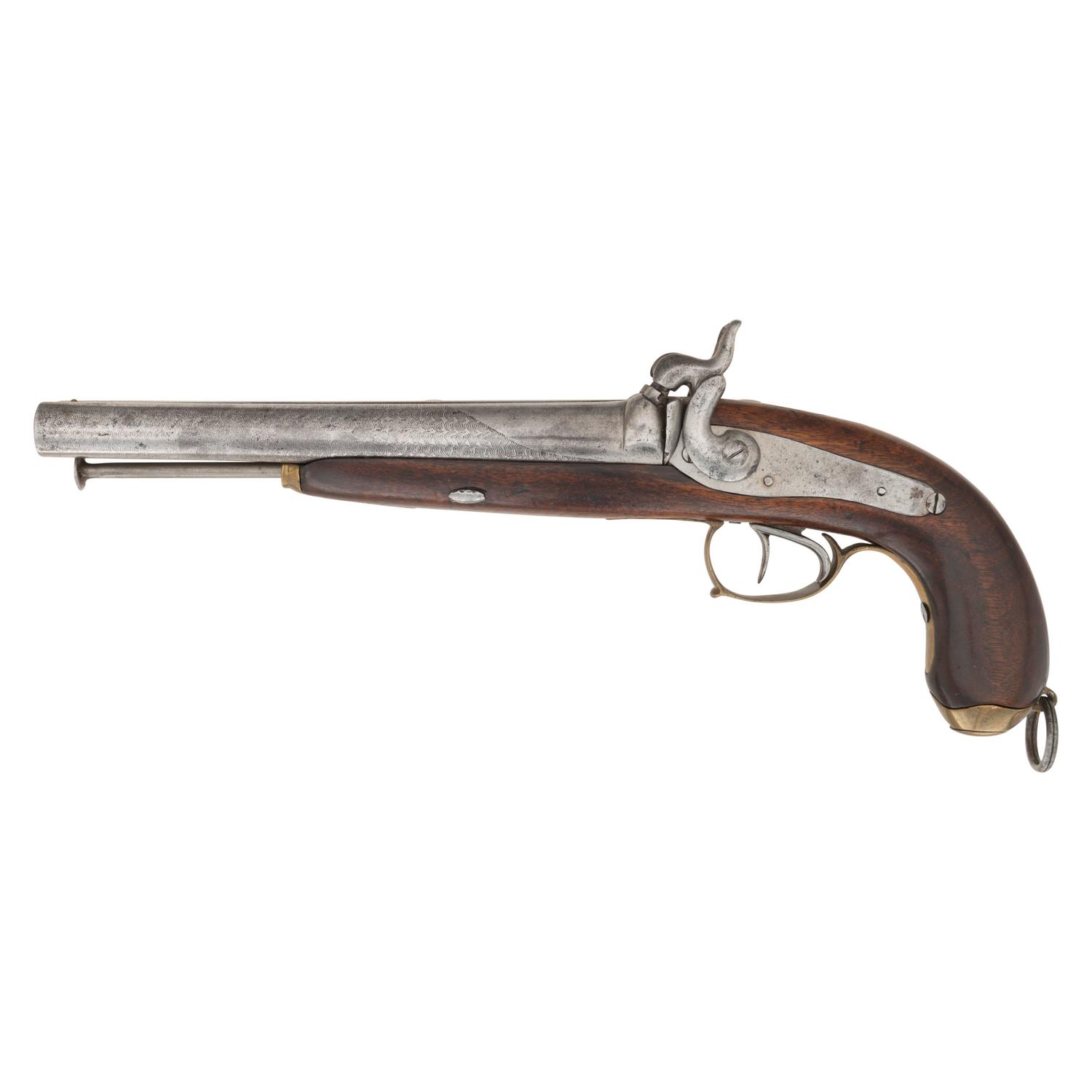 Belgian Percussion Side by Side Howdah Pistol
