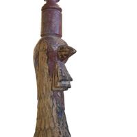 A Carved Wood Stair Baluster from the McCormick Mansion, Chicago, IL. 13.5" W x 3" D x 28.5" H — United States, Circa 1883