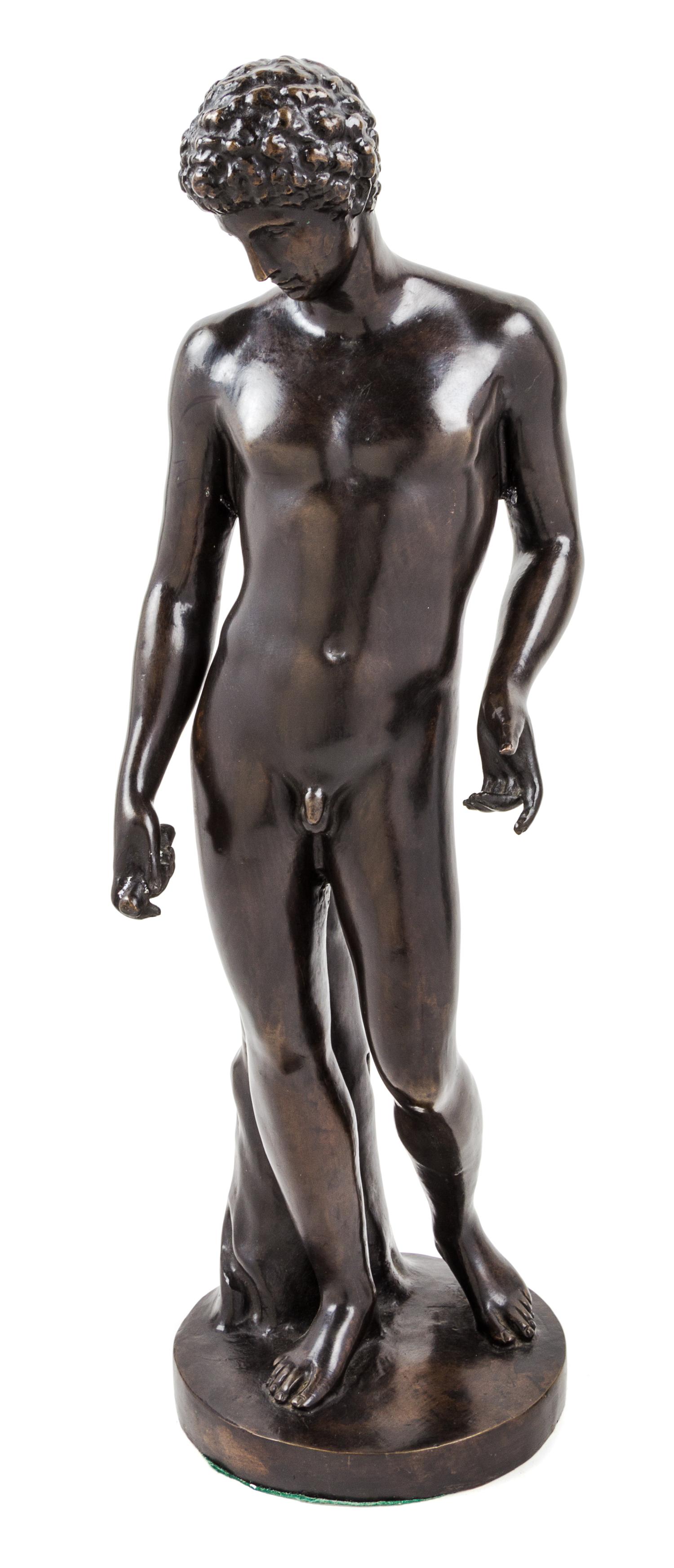 A Continental Bronze Figure Height 24 inches. — AFTER THE ANTIQUE