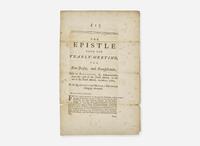 [Americana] [Franklin, Benjamin] Smith, John: The Epistle From Our Yearly-Meeting, for New-Jersey, and Pennsylvania...from the 27th of the Ninth Month, to the 2d of the Tenth Month, inclusive, 1760...