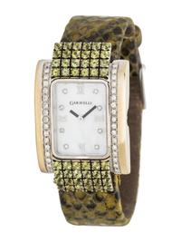 GARAVELLI, DAVID STERN, 18K WHITE GOLD, DIAMOND, AND MOTHER-OF-PEARL WATCH