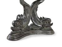 A Continental Bronze Marble-Top Center Table