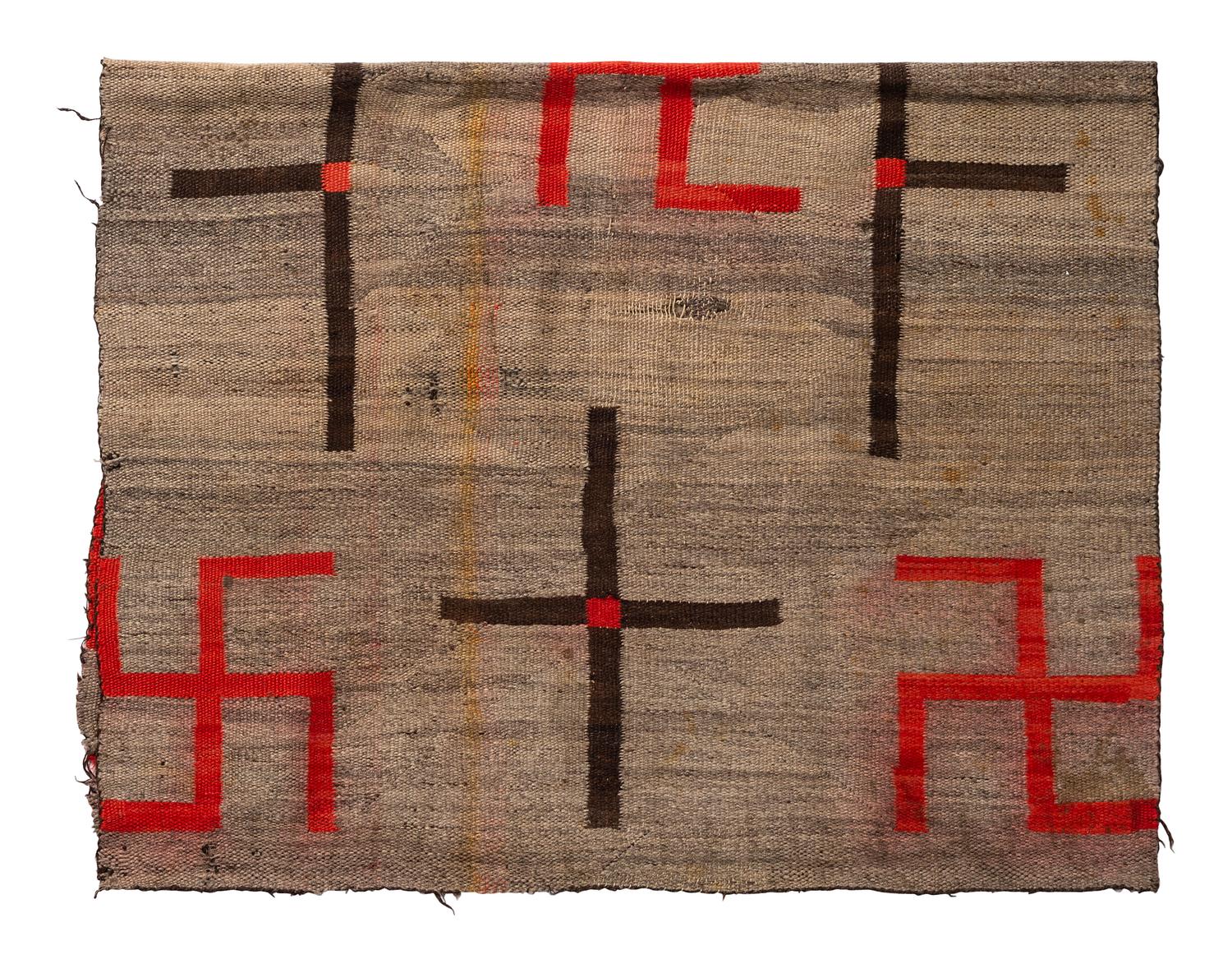 Navajo Transitional Weaving / Rug, with Whirling Logs