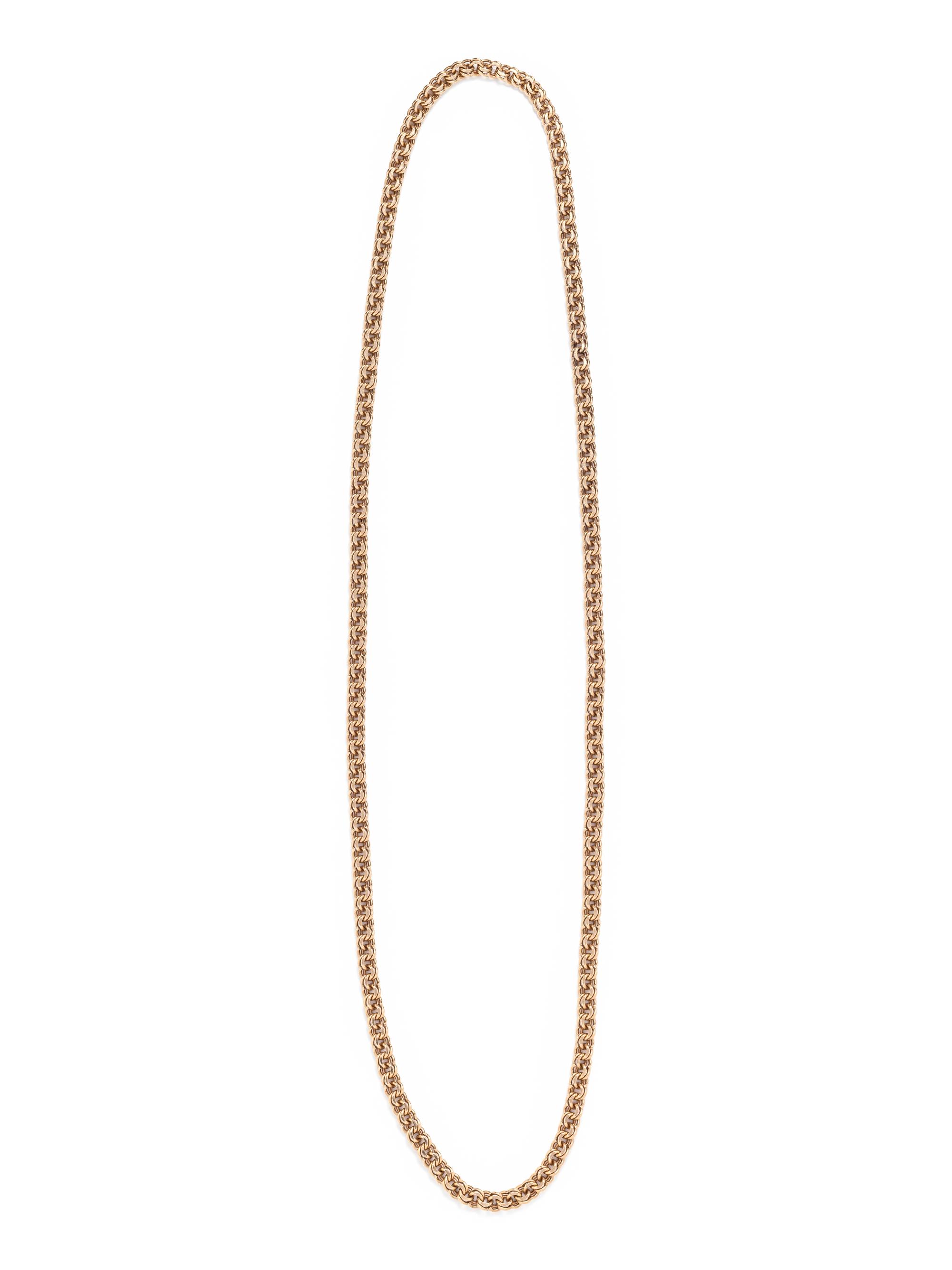 YELLOW GOLD LONGCHAIN NECKLACE