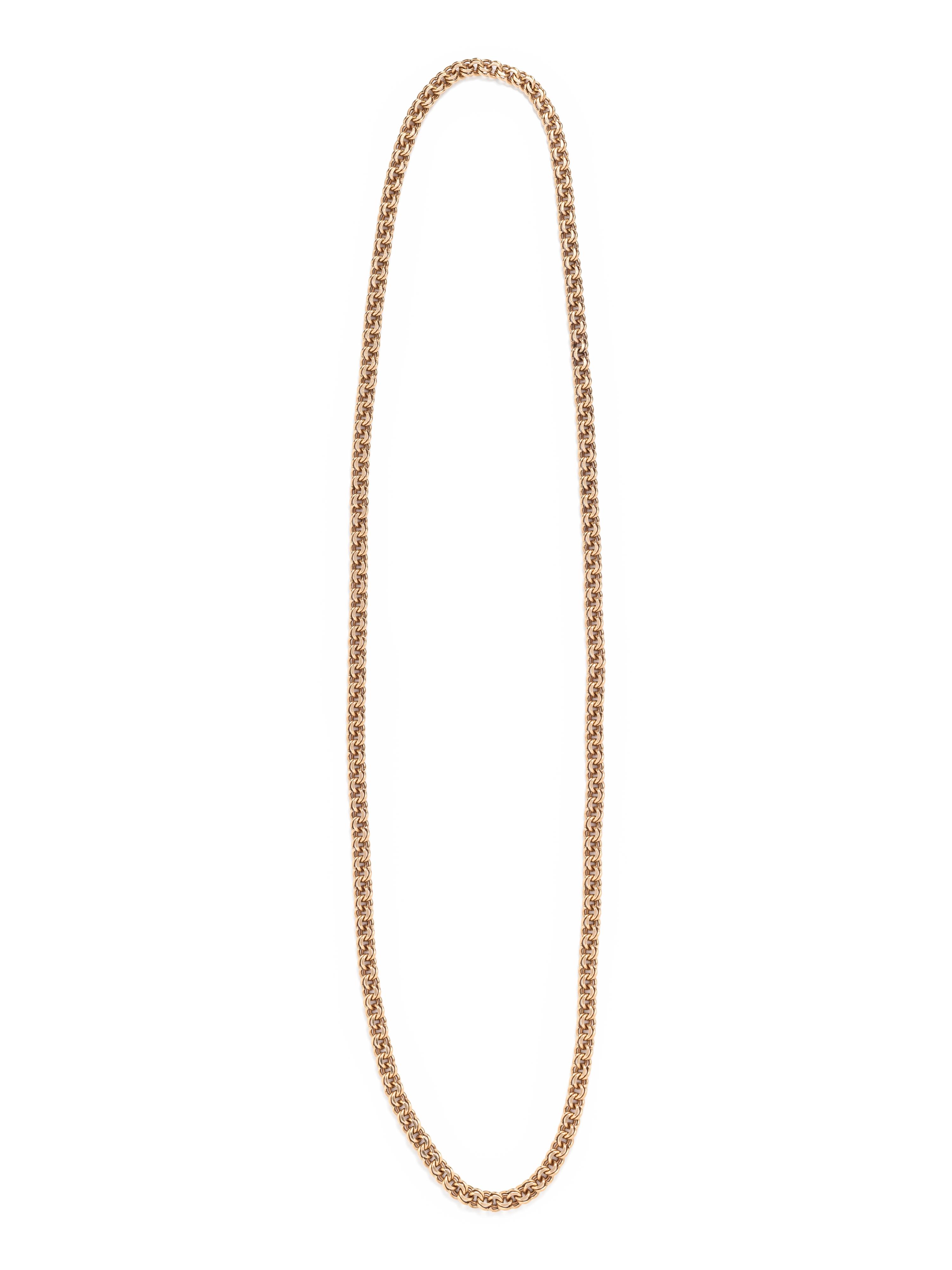 YELLOW GOLD LONGCHAIN NECKLACE