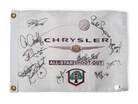 A 2003 Chrysler All-Star Golf Shootout Signed Autograph Golf Flag Including Multiple Chicago Sports Legends (Beckett Authentication Services BAS Certified),