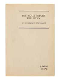 MAUGHAM, W. Somerset (1874-1965). The Hour Before the Dawn . London: William Heinemann, 1942.