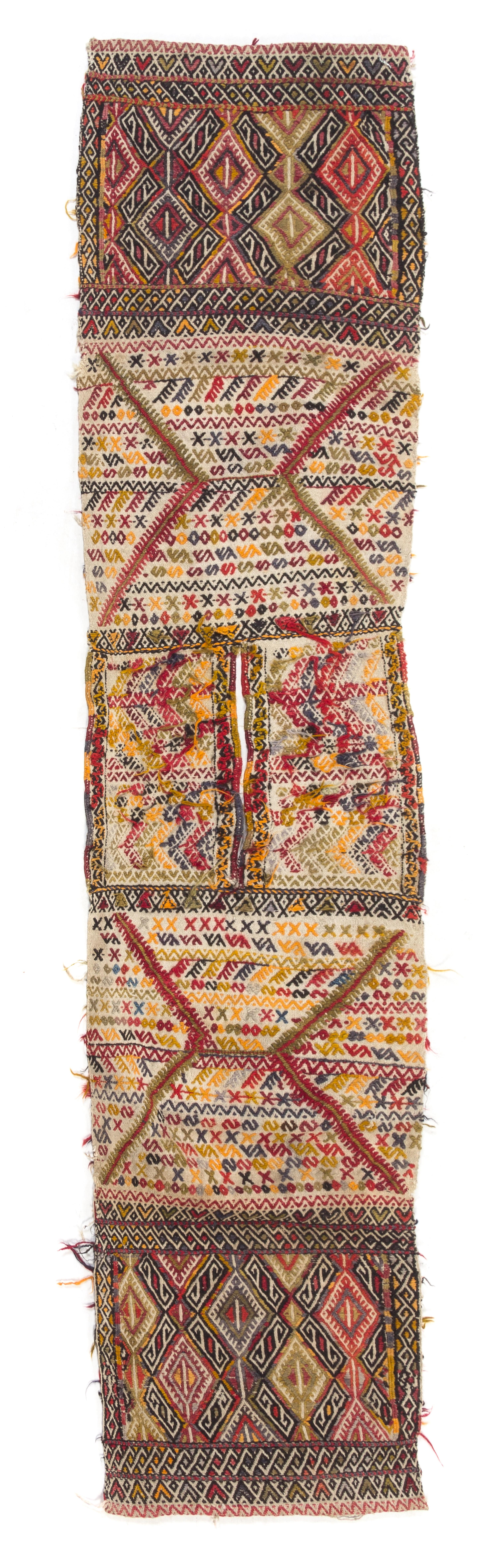 A Shahsavan Mafrash Panel 6 feet 4 1/2 x 1 foot 5 5/8 inches. — FIRST HALF 20TH CENTURY