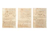 [ENSLAVEMENT & ABOLITION]. A group of 12 documents regarding the sale of enslaved persons in Cuba. 1844-1873.
