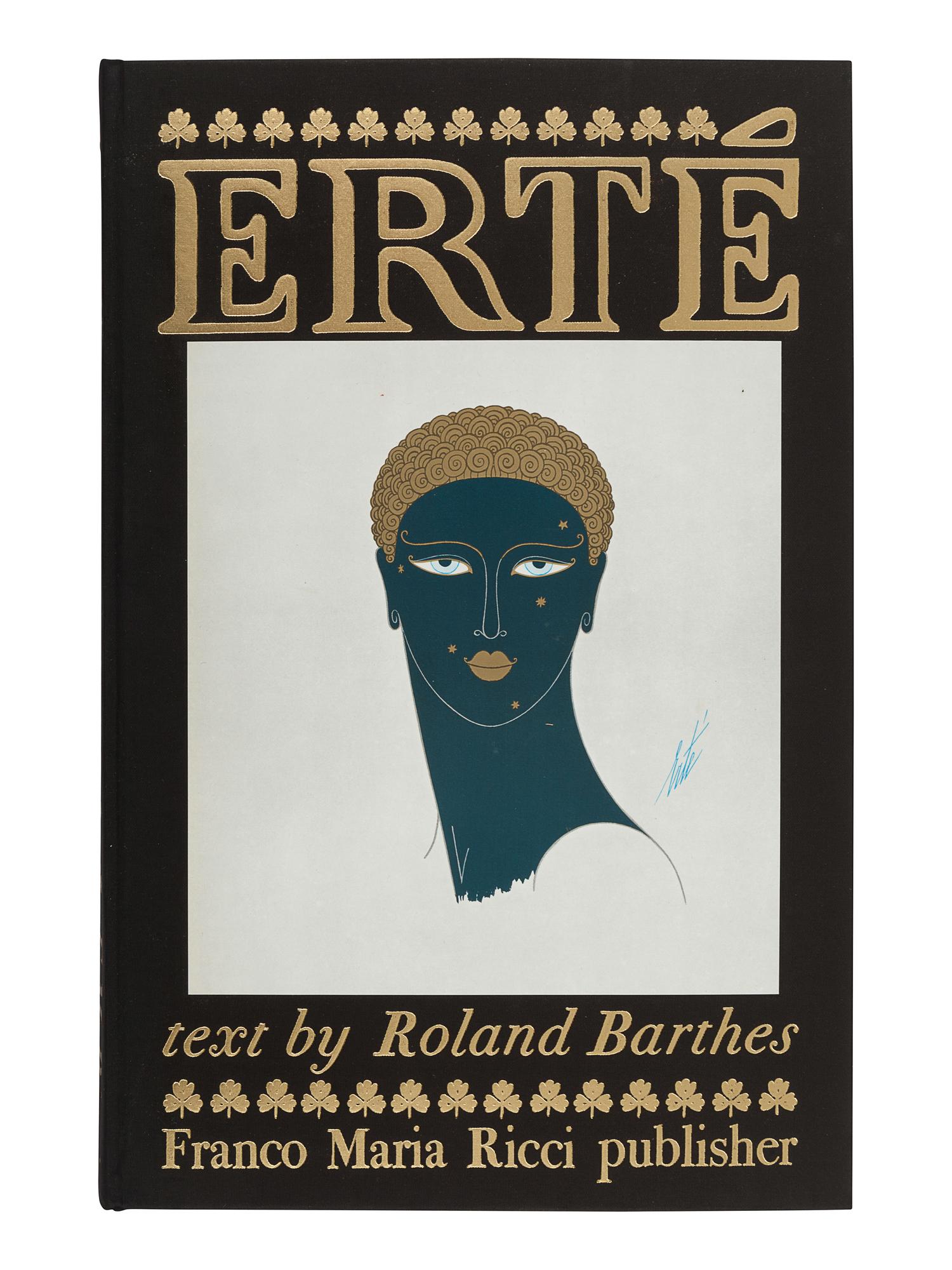 [ERTÉ (1892-1990)]. BARTHES, Roland. Erté. Parma, Italy: Franco Maria Ricci, 1972.
