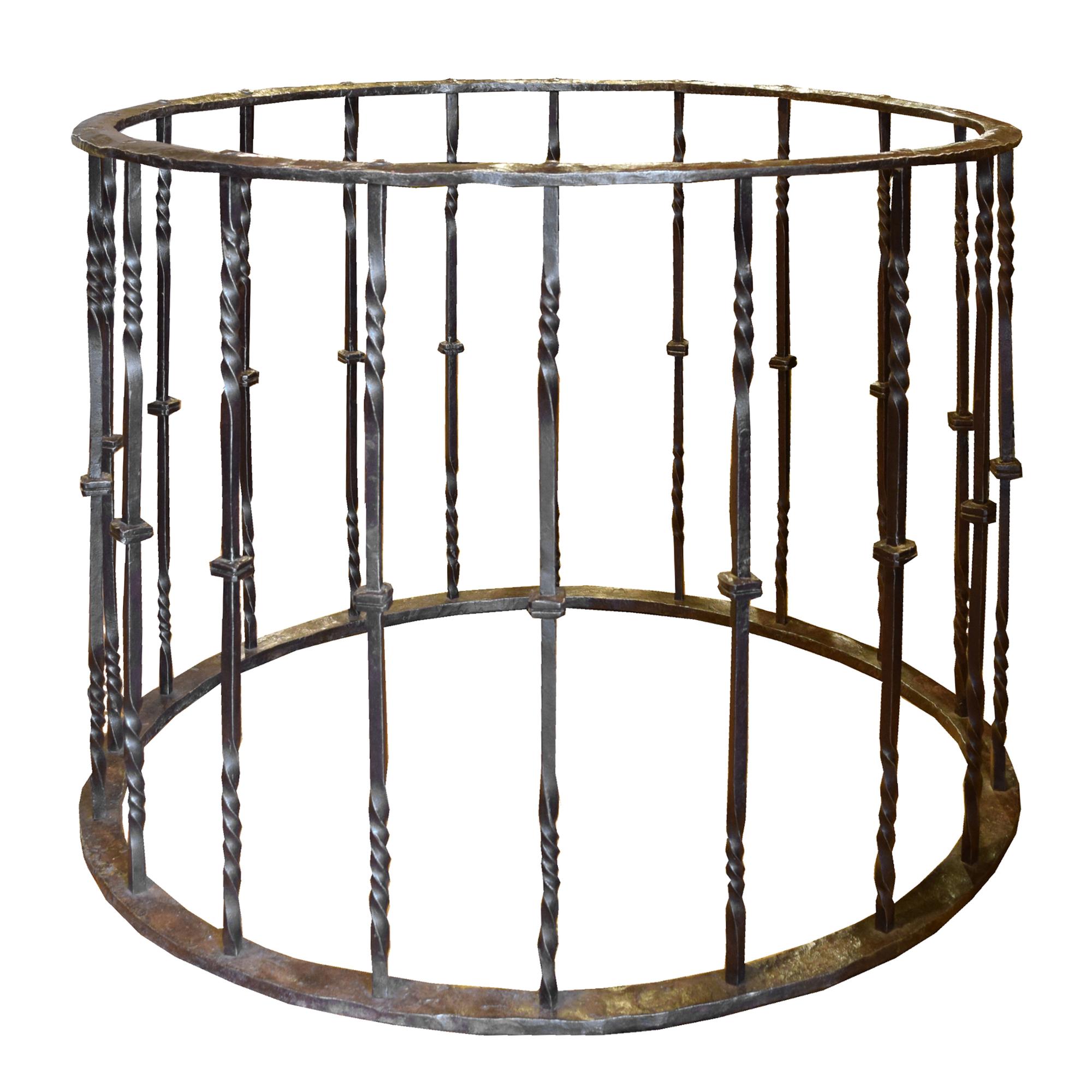 A Wrought Iron Table Base 39" W x 39" D x 30.5" H — Italy, 17th century