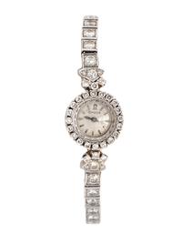 Omega, Gold and Diamond Wristwatch