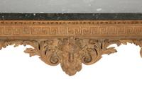 A George II Carved Pine Marble-Top Console Table