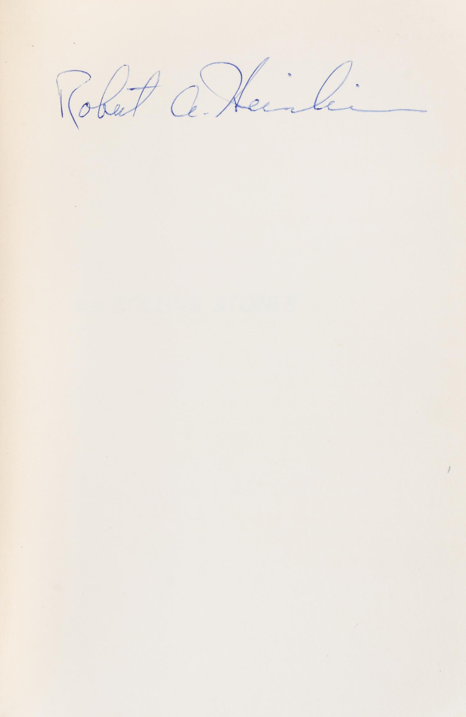 HEINLEIN, ROBERT A. The Rolling Stones. New York, 1952. First edition, signed.
