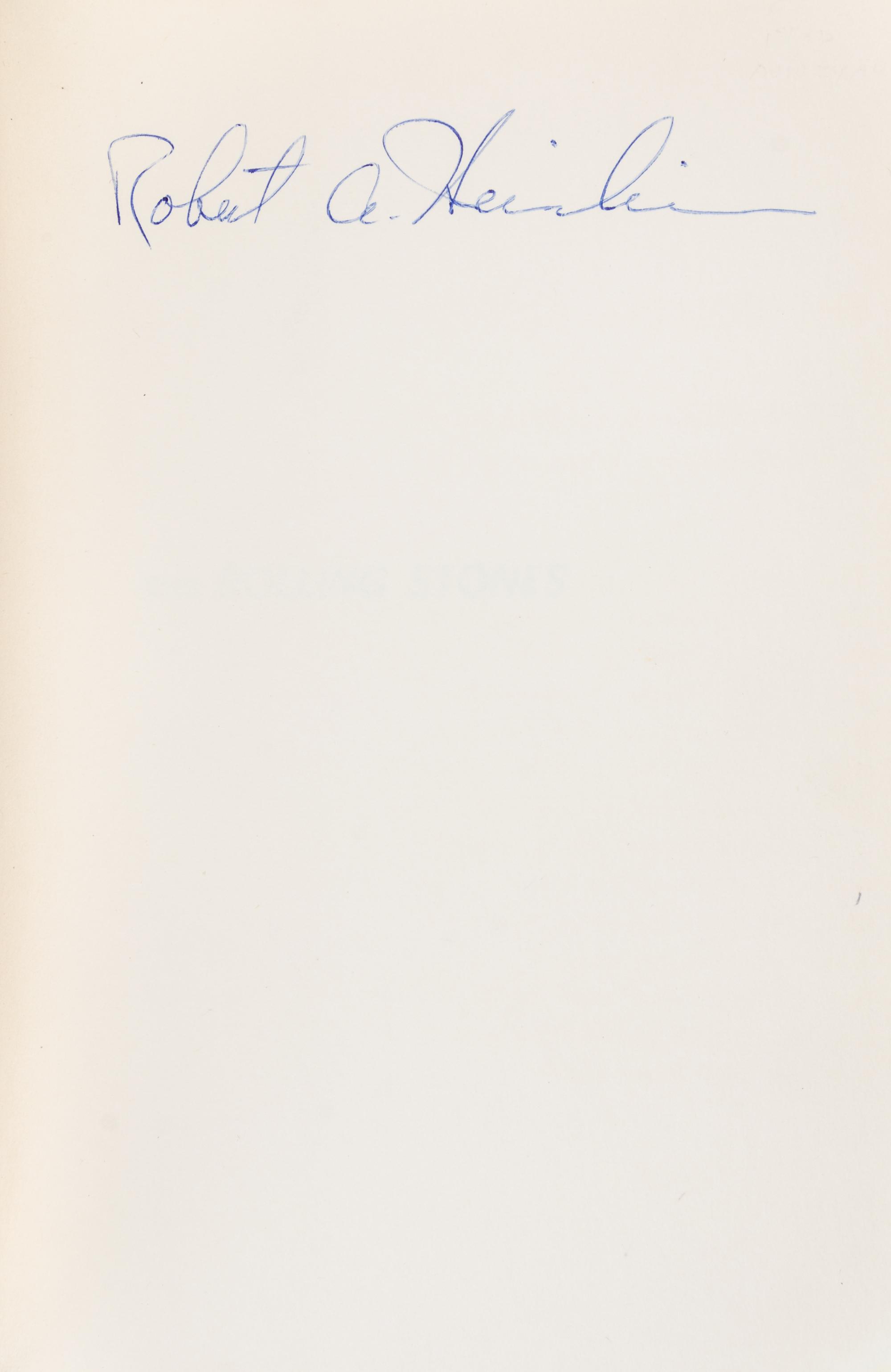 HEINLEIN, ROBERT A. The Rolling Stones. New York, 1952. First edition, signed.