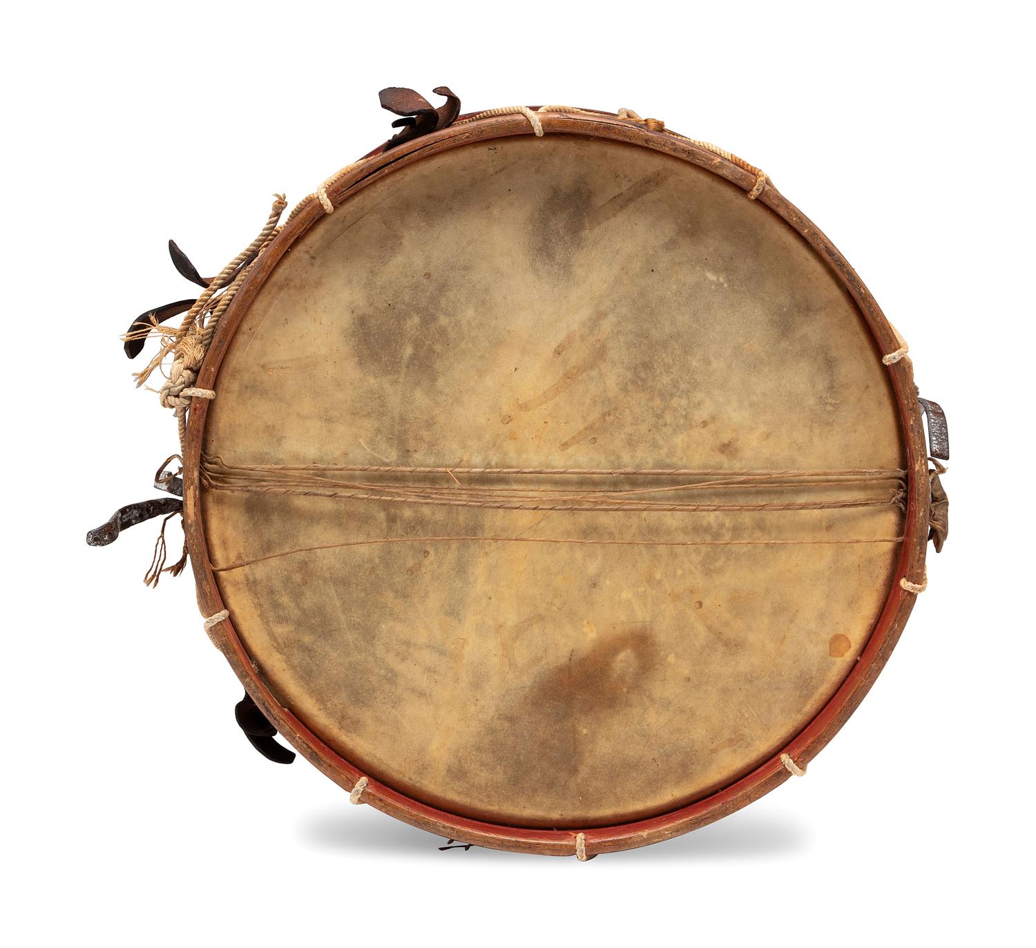 A War of 1812 Painted Militia Drum