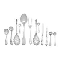 A Collection of English Silver Flatware Articles