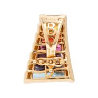 Bellarri, Two Multigem Pendants with Omega Chain