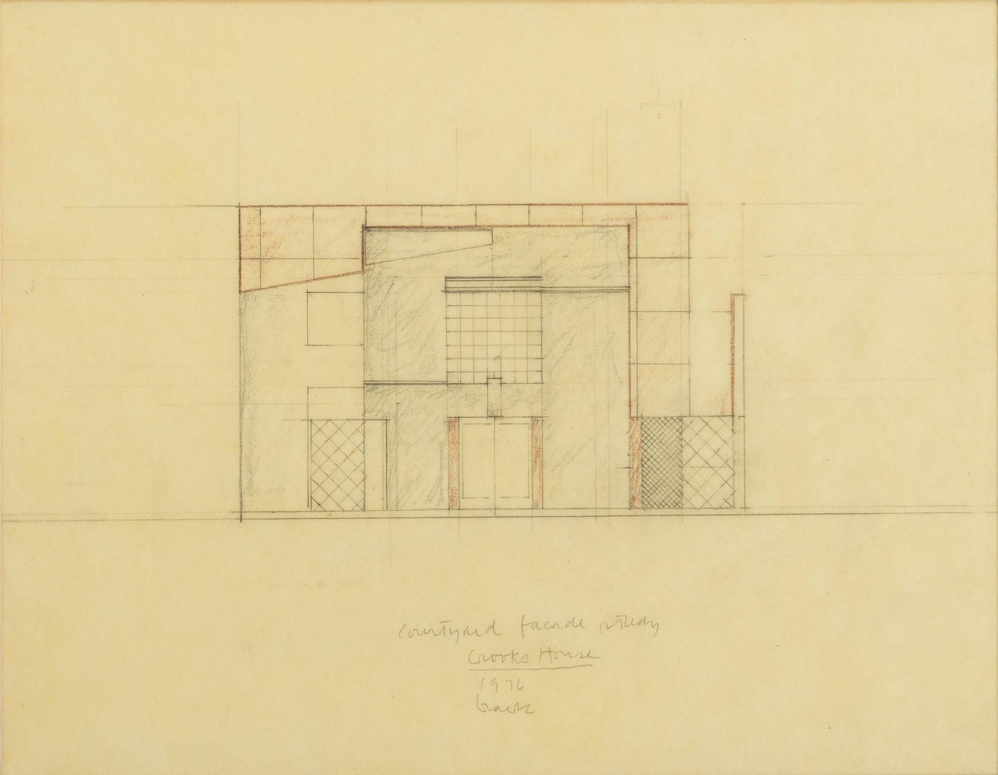 Group of 8 Architectural Drawings from The Crooks' House, 1976
