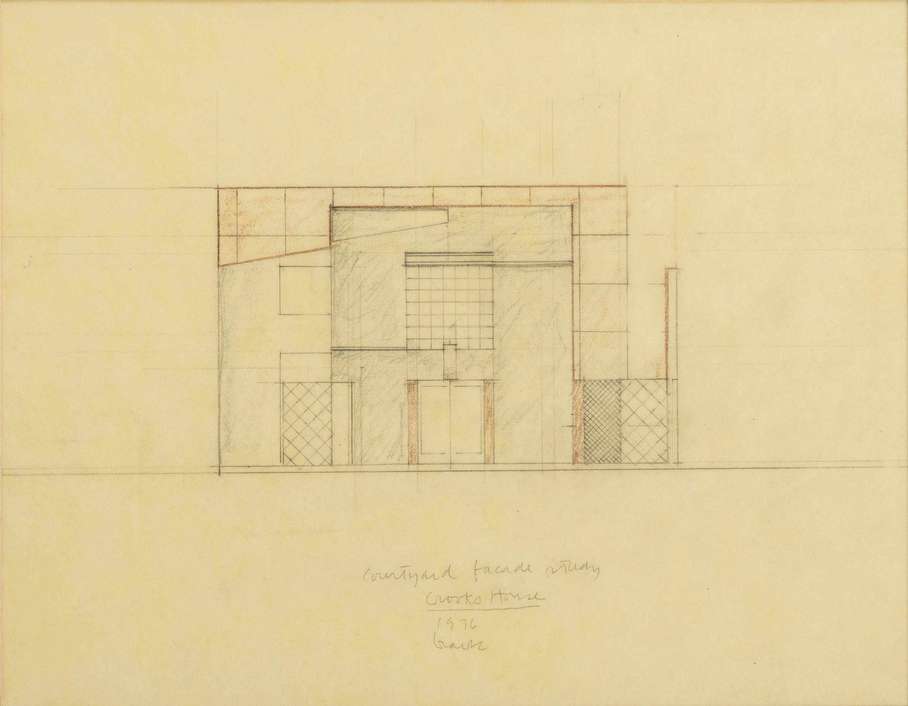 Group of 8 Architectural Drawings from The Crooks' House, 1976