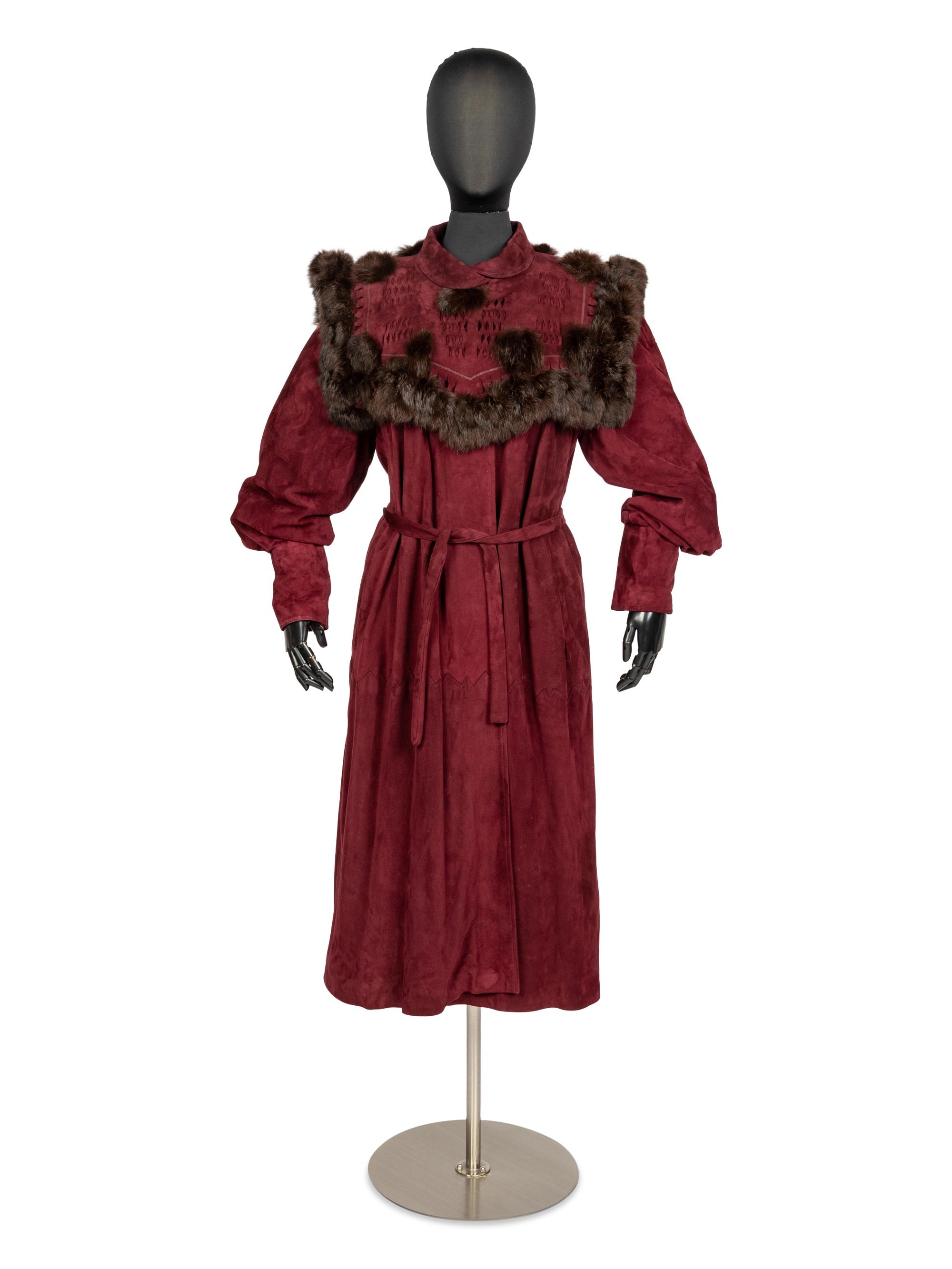 Karl Lagerfeld for Fendi Suede and Fur Coat, 1970-80s