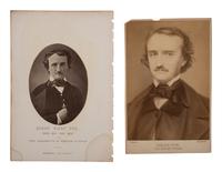 [POE, EDGAR ALLAN (1809-1849)]. Three portraits of Edgar Allan Poe, incl. Brady/Anthony CDV.