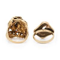 Two Yellow Gold Rings