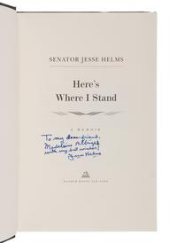LEGISLATIVE BRANCH A group of 5 works, several FIRST EDITIONS INSCRIBED TO SECRETARY ALBRIGHT:
