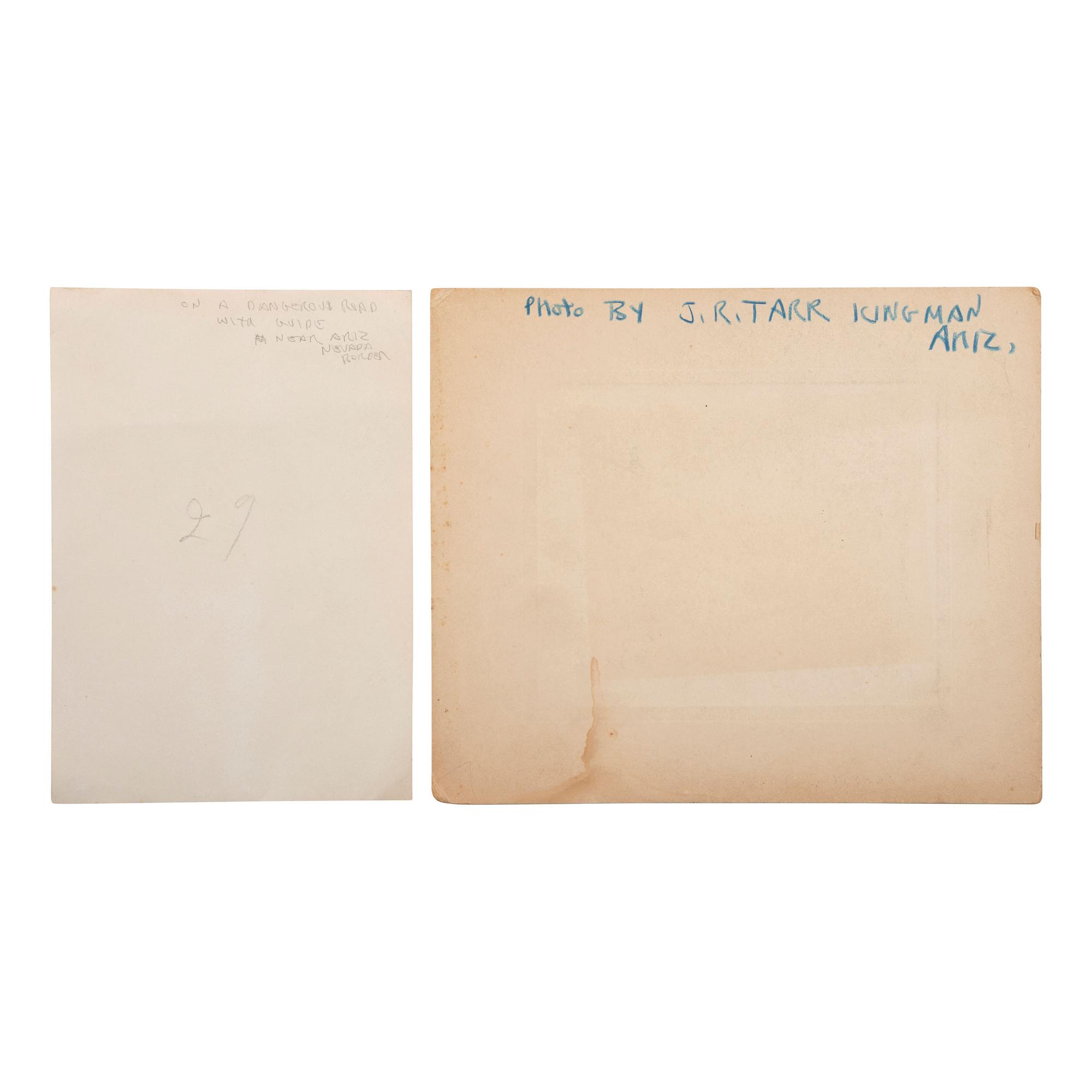 [SOUTHWEST - EARLY PHOTOGRAPHY]. A group of cyanotypes, albumens, and silver gelatin photographs taken in Arizona, New Mexico, Texas, and Mexico, comprising: