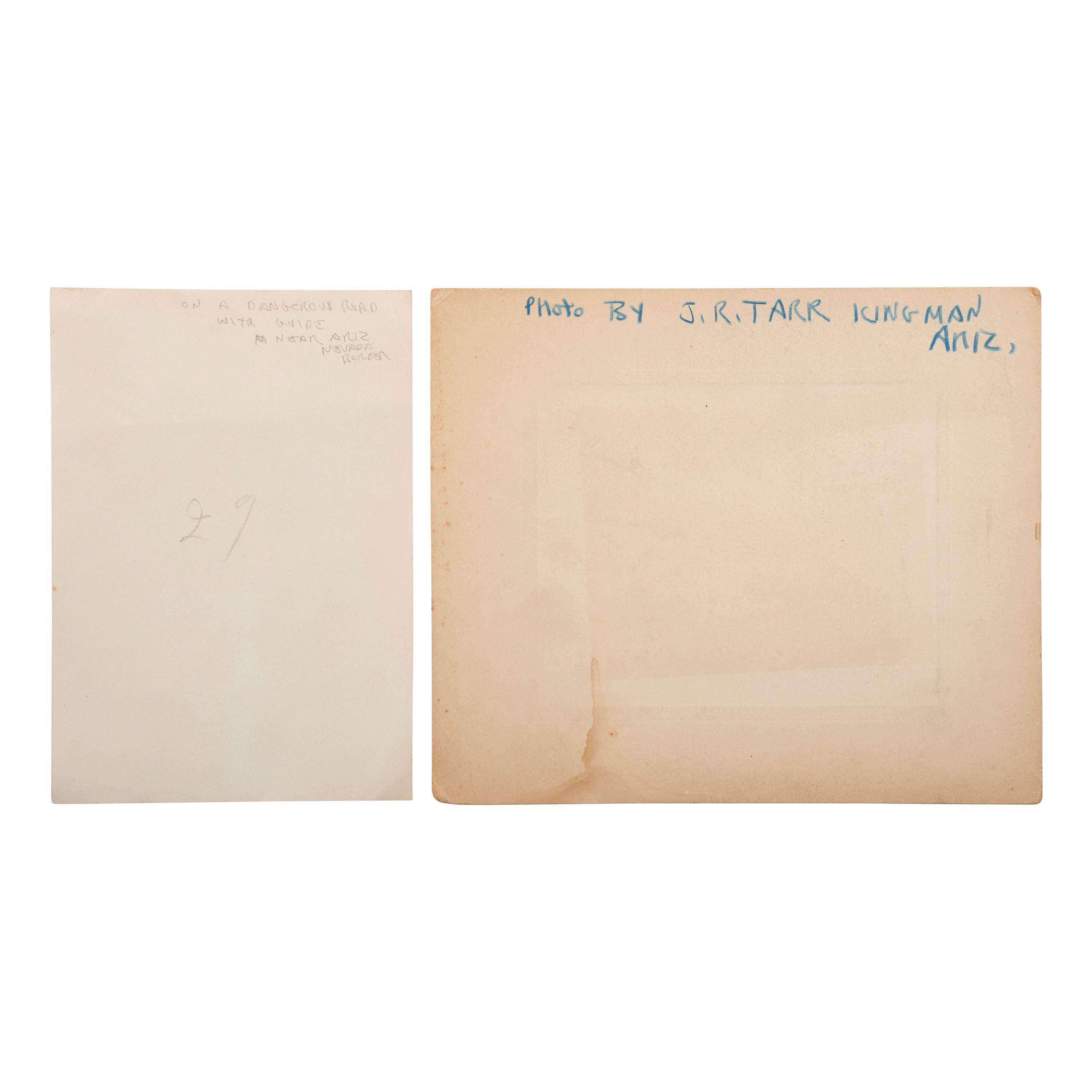 [SOUTHWEST - EARLY PHOTOGRAPHY]. A group of cyanotypes, albumens, and silver gelatin photographs taken in Arizona, New Mexico, Texas, and Mexico, comprising: