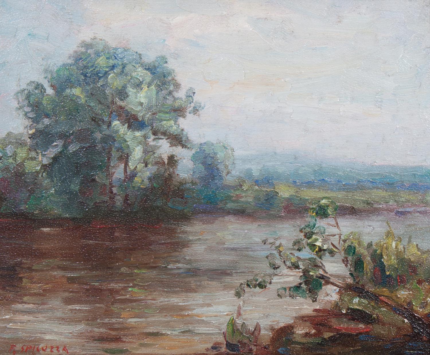 Francesco Spicuzza, (Wisconsin, 1883-1962), Lakeside Landscape