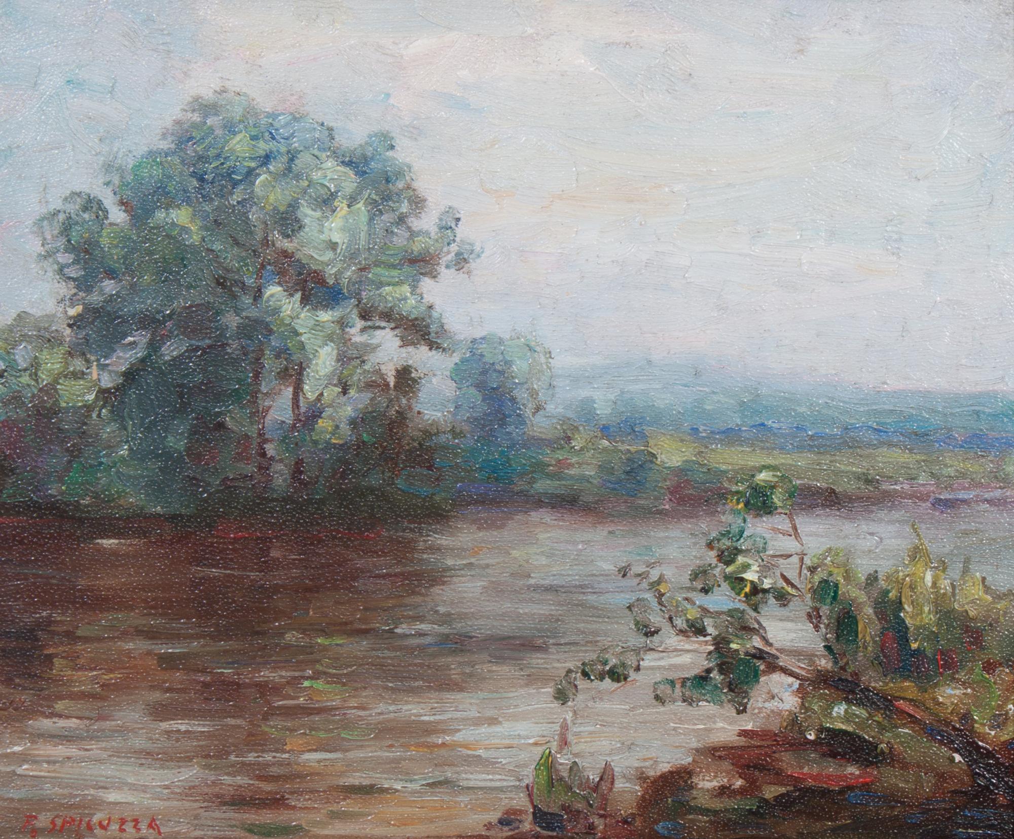 Francesco Spicuzza, (Wisconsin, 1883-1962), Lakeside Landscape