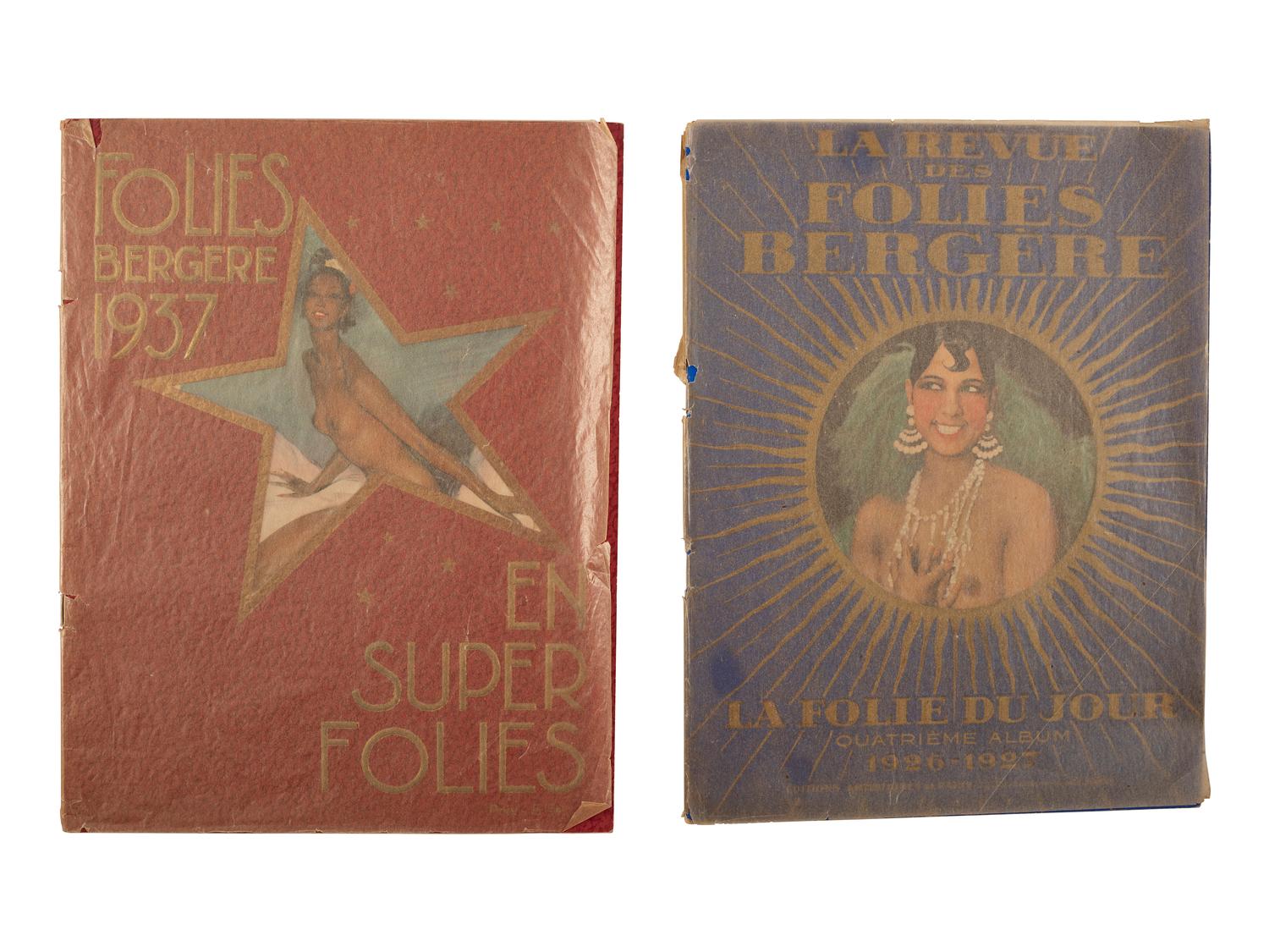 [BAKER, Josephine (1906-1975)]. A pair of programs for the Folies Bergère featuring Josephine Baker, 1926 and 1937.