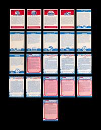 A Collection of 1980s Fleer Signed Autograph Basketball Stickers