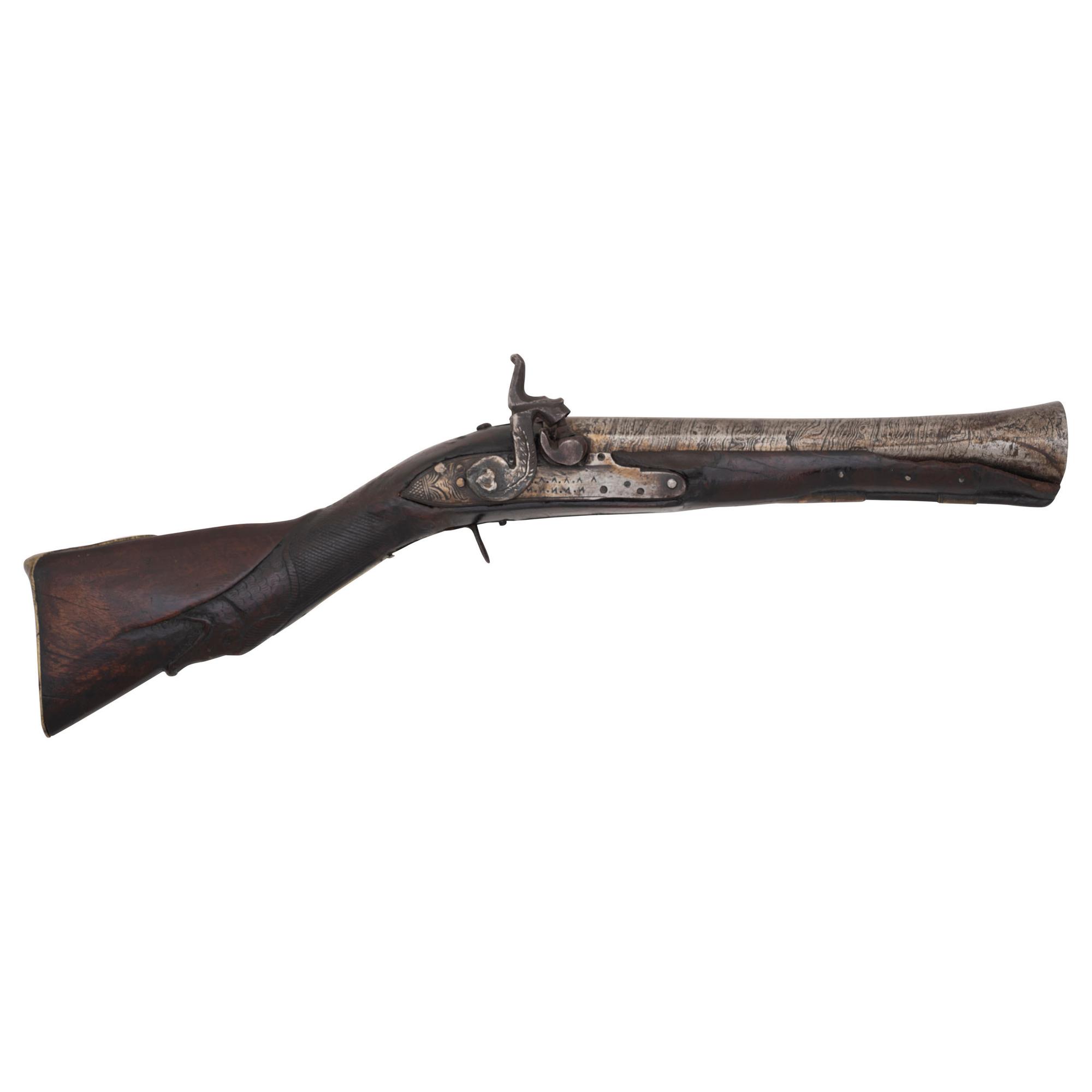 Ottoman Knee Pistol Converted to Percussion