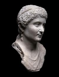 A Roman Marble Portrait Bust of an Aristocratic Woman