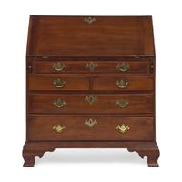 A Chippendale Walnut Slant-Front Desk